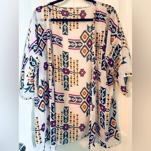 K187 Aztec kimono OSFM